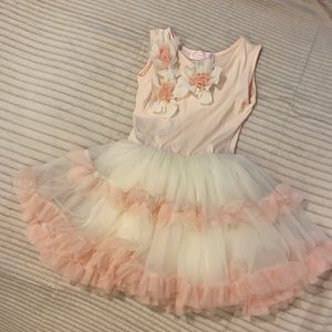 Popatu Tulle blush and cream dress! Size 5/6